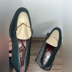 SARTO by Franco Sarto Eda Gold Metal Accent Italian Inspo ChunkySole Loafers Sz9