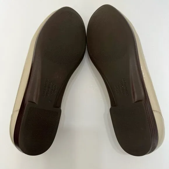 SAS Tripad Comfort Slip-On Loafers Horsebit Patent Leather Beige | Size: 9.5M