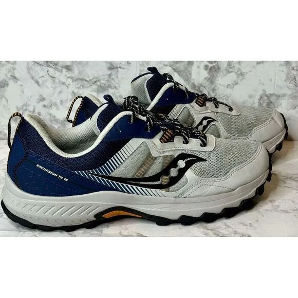 Saucony Excursion TR16 Mens Size 10w Trail Running Sneakers Gray/Navy Athletic‎