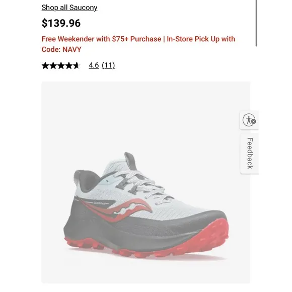 Saucony Peregrine 13 Trail Running Shoes Lightweight Athletic Sneakers Mens 11