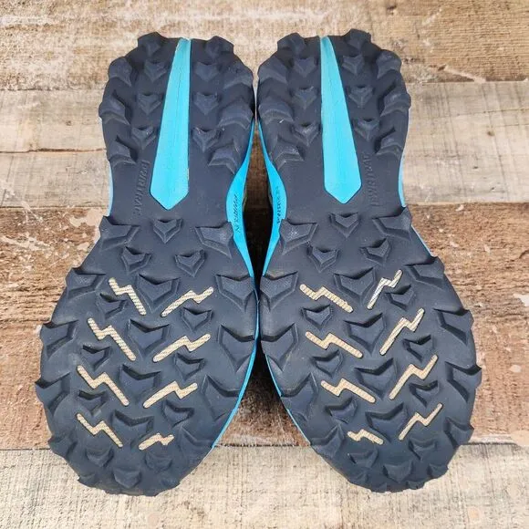 Saucony Peregrine 14 Women Size 8 Blue Trail Athletic Gym Train Running Sneakers