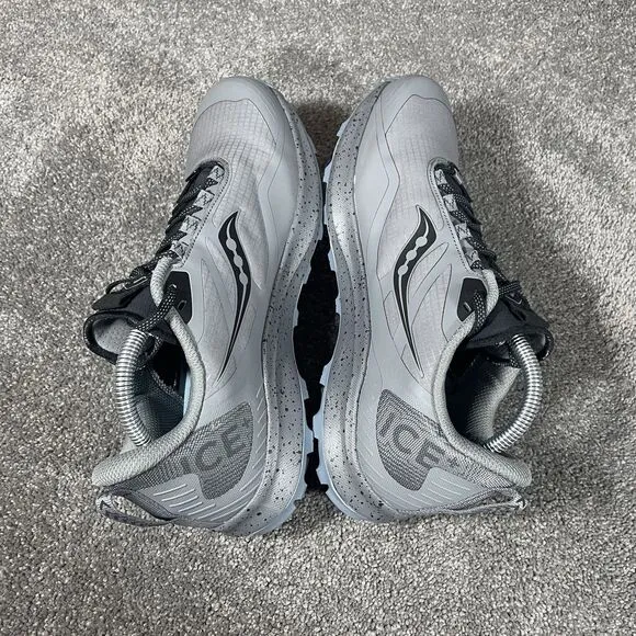 Saucony Peregrine Ice  3 Athletic Running Trail Trainers Shoes Womens Sz 11 Gray