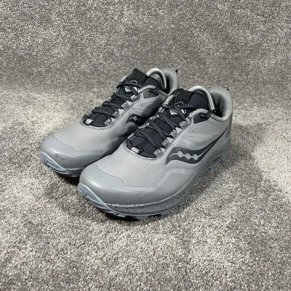 Saucony Peregrine Ice  3 Athletic Running Trail Trainers Shoes Womens Sz 11 Gray