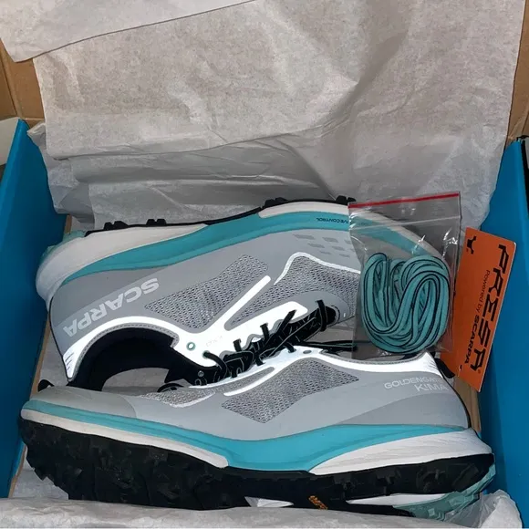 Scarpa Golden Gate Kima RT Women’s 11 Men's 10 Trail Running Sneaker Aruba Blue