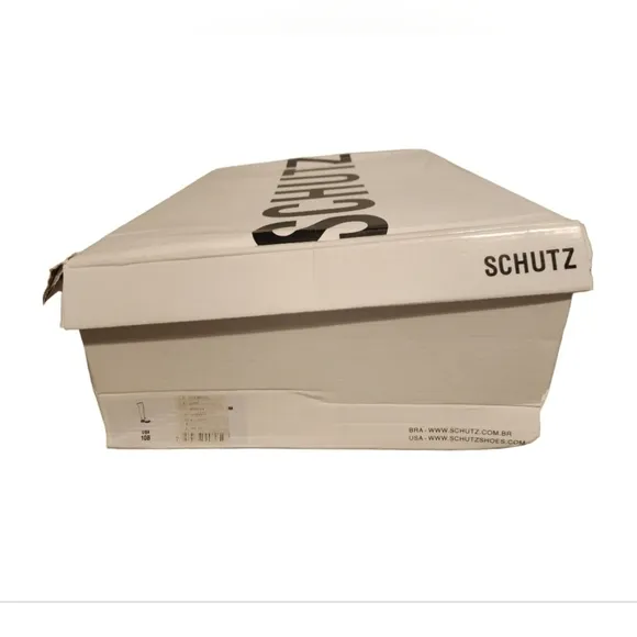 Schutz Kendy Up Leather Boot Color Black Size 10B NWB
