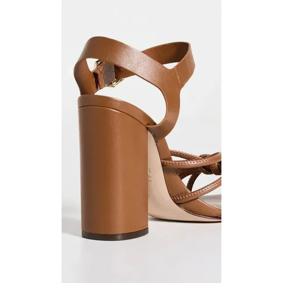 Schutz Mahi Block Sandals in New Caramelo 9 Womens High Heels