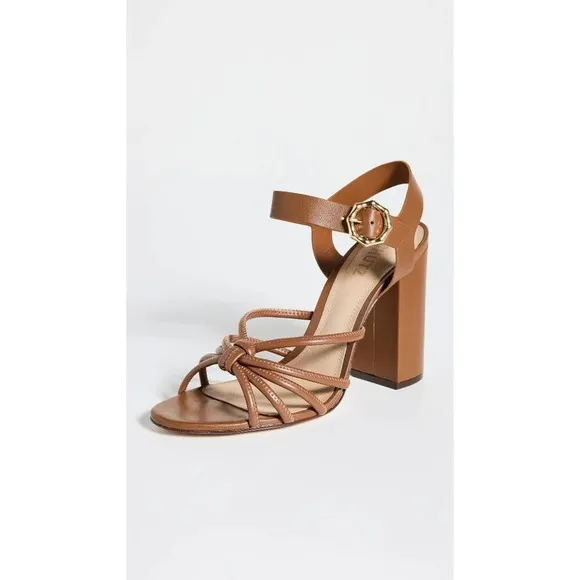 Schutz Mahi Block Sandals in New Caramelo 9 Womens High Heels