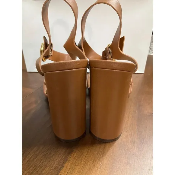 Schutz Mahi Block Sandals in New Caramelo 9 Womens High Heels