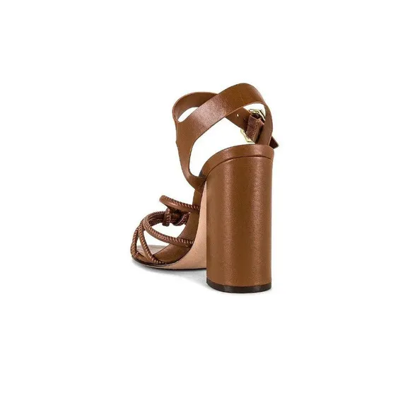 Schutz Mahi Block Sandals in New Caramelo 9 Womens High Heels
