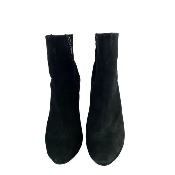 Schutz Womens Boots Platform Black Suede Leather High Heels Size 9.5B