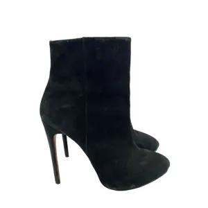 Schutz Womens Boots Platform Black Suede Leather High Heels Size 9.5B