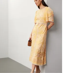 Sea New York Liat Embroidery Dress Size 0