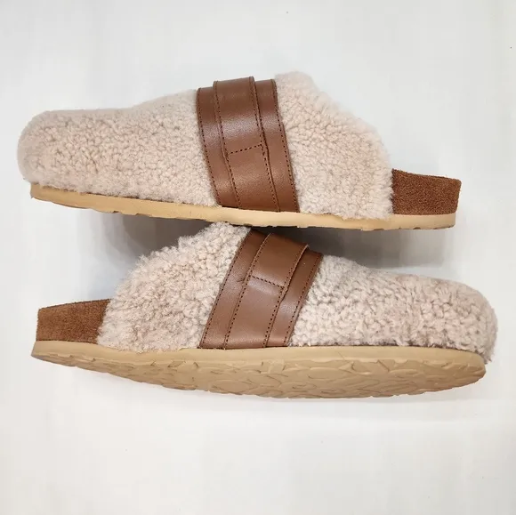 See by Chloé Beige Sherpa Gema Loafers Size  37 (US 6.5)