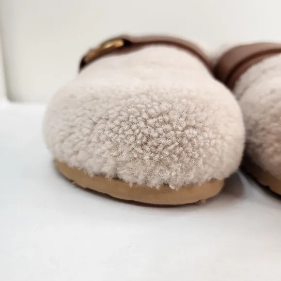 See by Chloé Beige Sherpa Gema Loafers Size  37 (US 6.5)