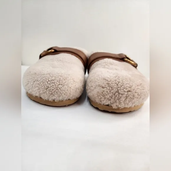 See by Chloé Beige Sherpa Gema Loafers Size  37 (US 6.5)