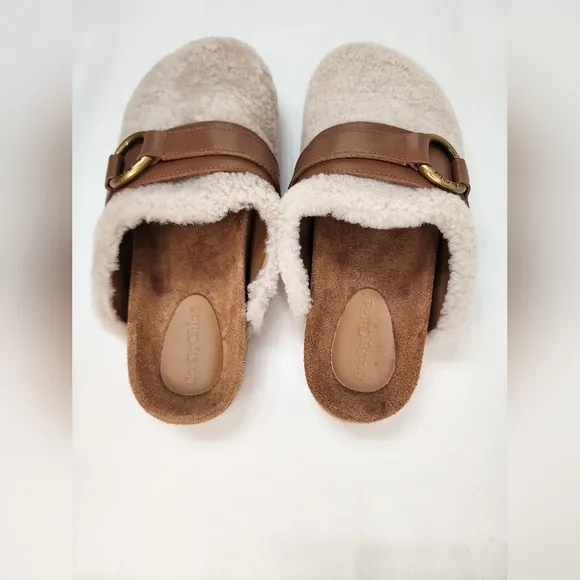 See by Chloé Beige Sherpa Gema Loafers Size  37 (US 6.5)