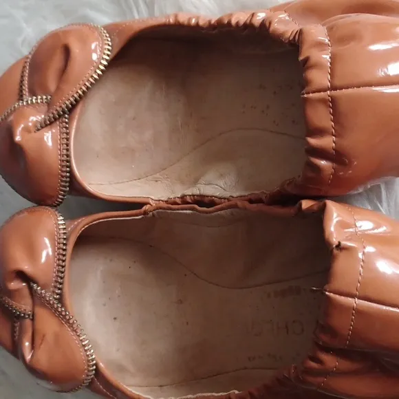 See by Chloe patent leather flats