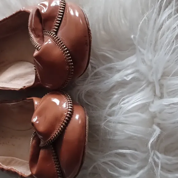 See by Chloe patent leather flats