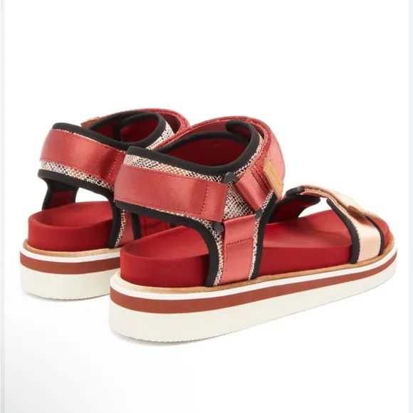 See by Chloe Yumi Ankle Strap Sandals Multicolor sport flat sandals