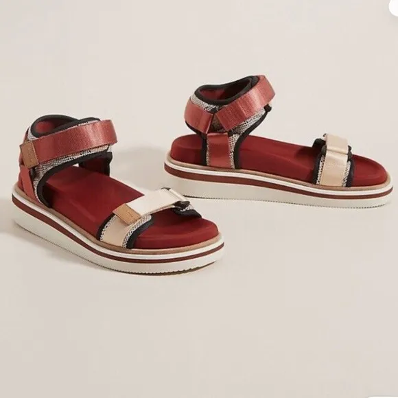 See by Chloe Yumi Ankle Strap Sandals Multicolor sport flat sandals