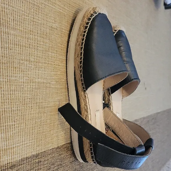 SeeBy Chloé Black Leather Espadrilles