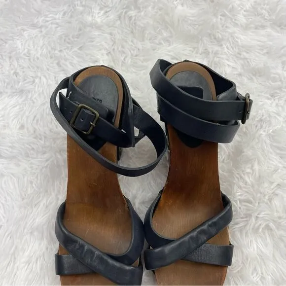See By Chloe Guilietta Platform Wedge Crossover Leather Sandals