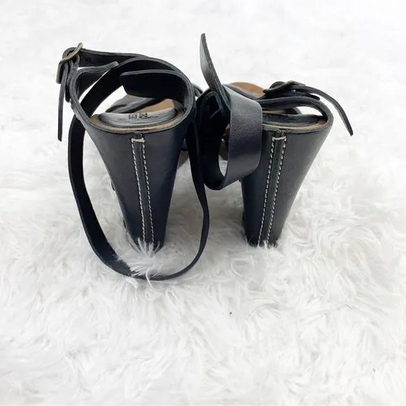 See By Chloe Guilietta Platform Wedge Crossover Leather Sandals