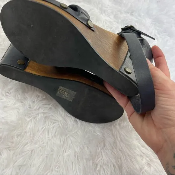 See By Chloe Guilietta Platform Wedge Crossover Leather Sandals