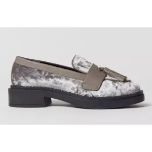 Seychelles Final Call Velvet Loafer Taupe Greige Size 9.5/10 NIB Leather Sleek