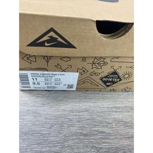 Size 11 - Nike Juniper Trail 2 GORE-TEX Black Cool Grey Women’s