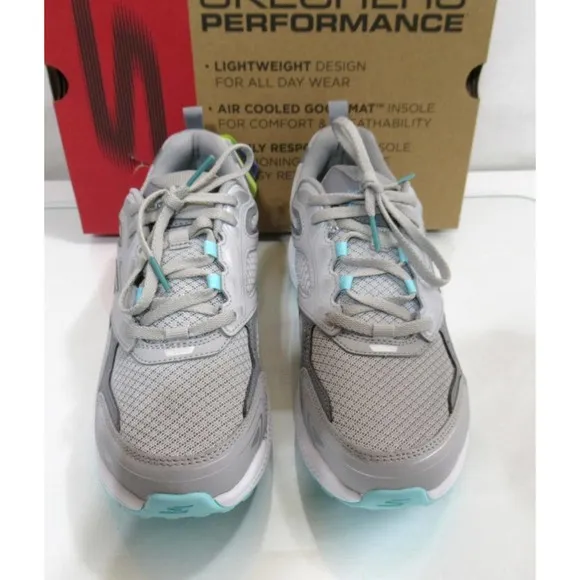 Skechers Go Run Consistent Vivid Horizon Trail Running Sneakers Grey Size 7.5