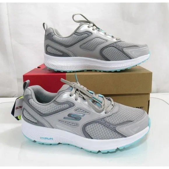 Skechers Go Run Consistent Vivid Horizon Trail Running Sneakers Grey Size 7.5