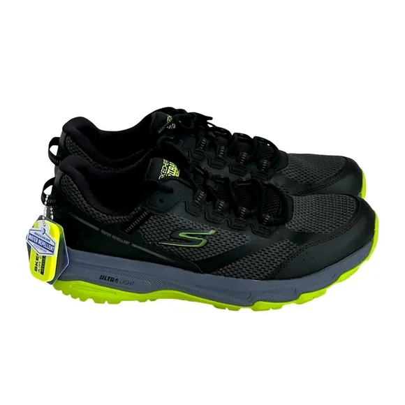 Skechers Go Run Trail Altitude Men's Black/Lime Sneakers Water Repellent