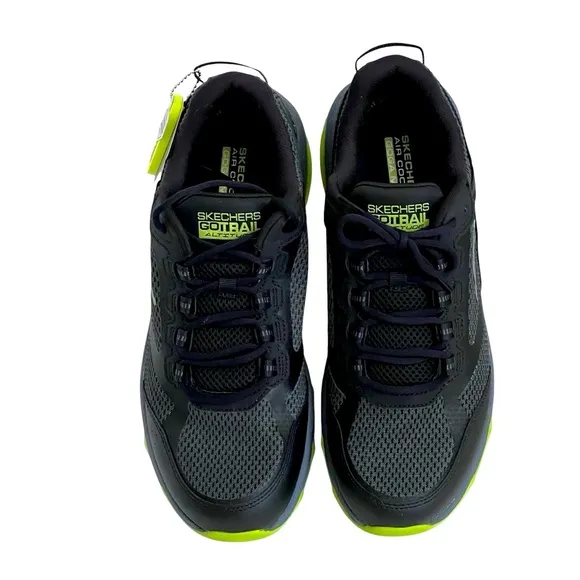 Skechers Go Run Trail Altitude Men's Black/Lime Sneakers Water Repellent