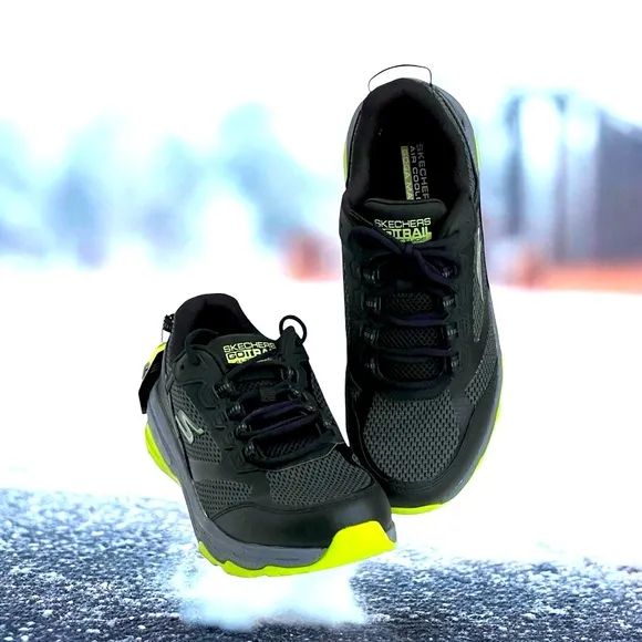 Skechers Go Run Trail Altitude Men's Black/Lime Sneakers Water Repellent