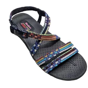 Skechers Sandals Size 10 Womens Reggae Sew Me Strap Sandals