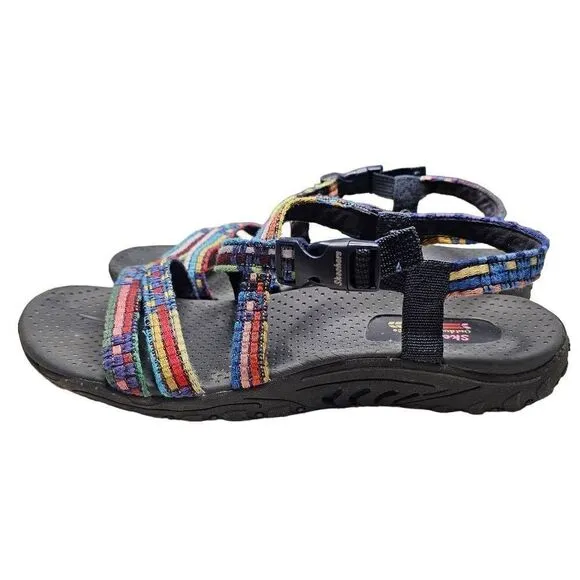 Skechers Sandals Size 10 Womens Reggae Sew Me Strap Sandals