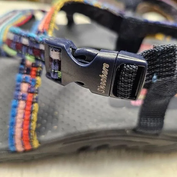 Skechers Sandals Size 10 Womens Reggae Sew Me Strap Sandals