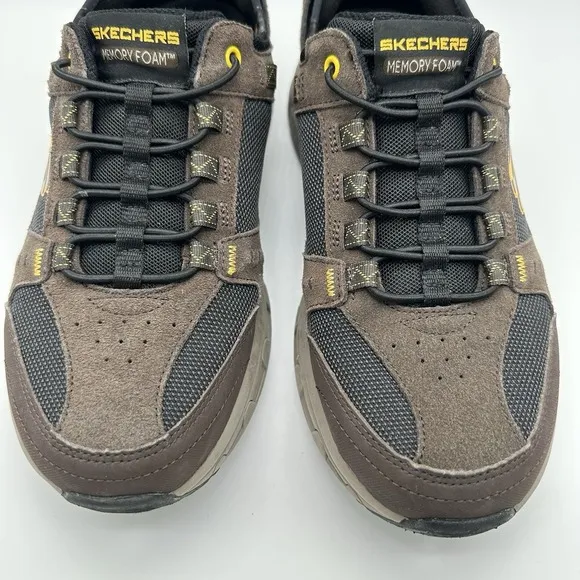 Skechers Slip Ins Mens 9 Oak Canyon Consistent Winner Sneakers Brown Black Trail
