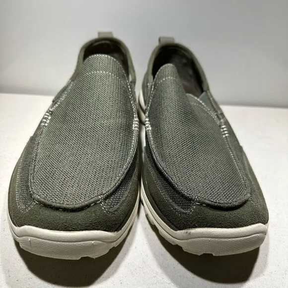 Skechers Superior Milford Shoes Slip On Relaxed Fit Loafers Green Mens 14