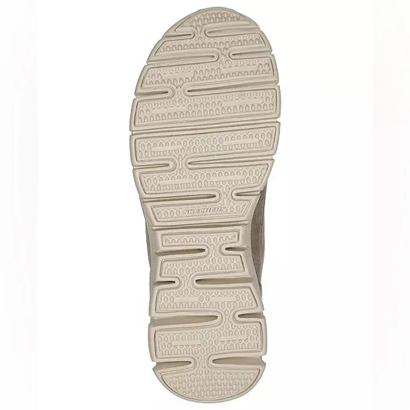 SKECHERS TAUPE &amp; BLUE HIKING BOOTS
