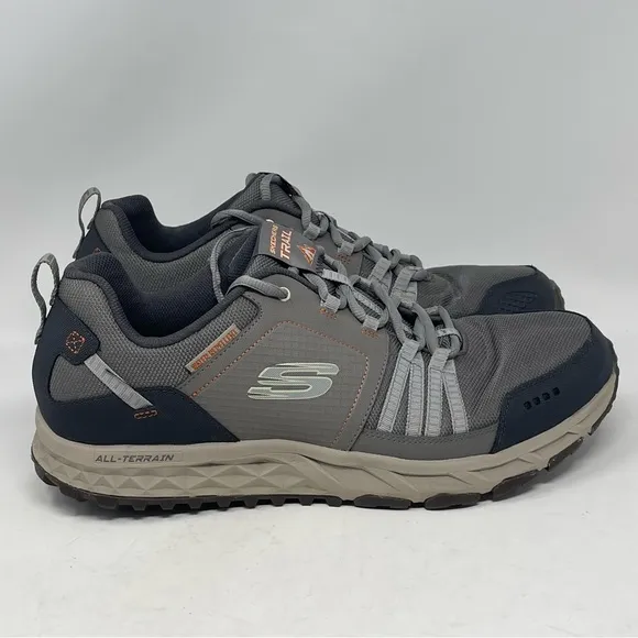 Skechers Trail Altitude Escape Plan Sneakers Mens 14 Tan Water Repellent Hiking