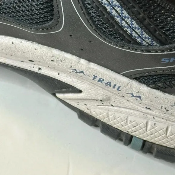 Sketcher  Trail Athletic Sneakers running shoes Mens Gray &amp; Blue Sz 11.5