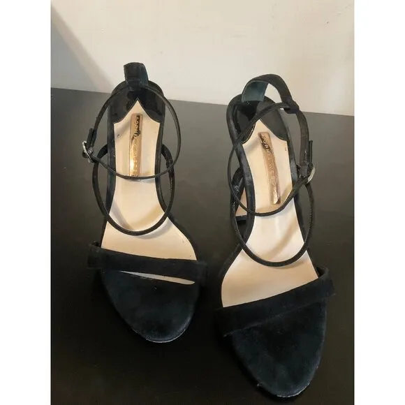 SOPHIA WEBSTER Rosalind Hourglass High-Heel Sandals Black 39 (US 8.5)