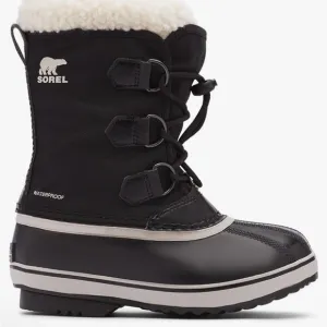 Sorel Black Yoot Pac Nylon Waterproof Boots