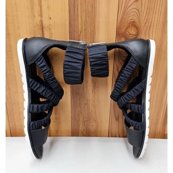 Sorel Ella II Ankle Strap Black Women's Sandals Size 7