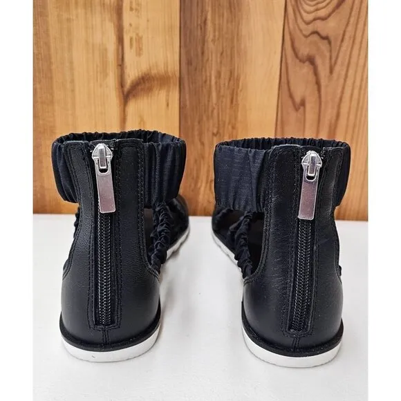 Sorel Ella II Ankle Strap Black Women's Sandals Size 7
