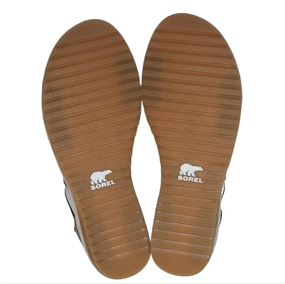 Sorel Ella Jute Sandals Camel Brown NL3914-224 Size 8 NWOB