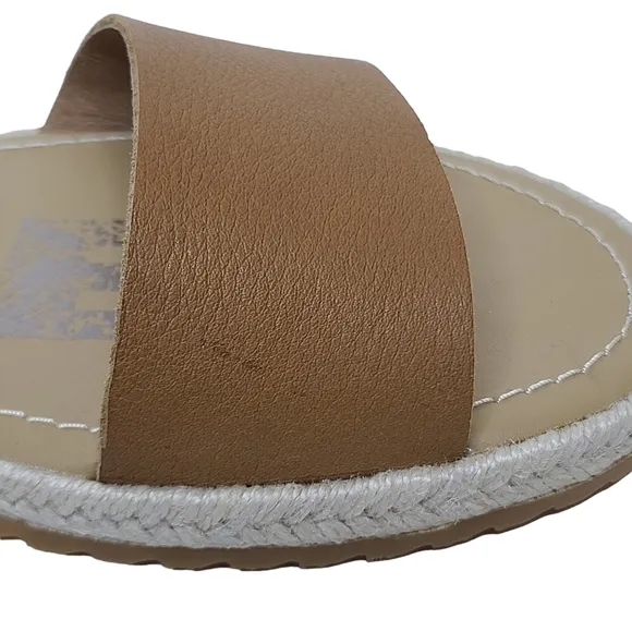 Sorel Ella Jute Sandals Camel Brown NL3914-224 Size 8 NWOB