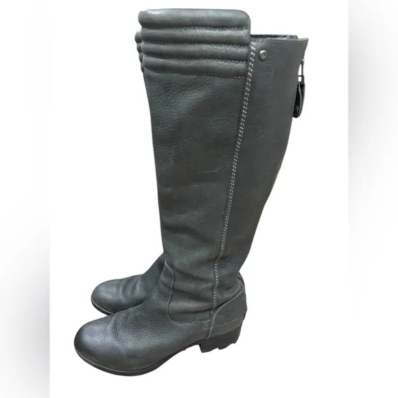 Sorel knee high olive green grayish boots size 9 B4